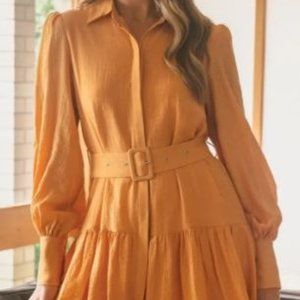 Winnie & Co. Medeline Tangerine Dress Misses Size 6 NWT